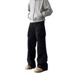 Men's Multi Pocket Wide Leg Cargo Trousers