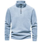 Men's Quarter Zip Fleece Sweatshirt Warm Casual Pullover