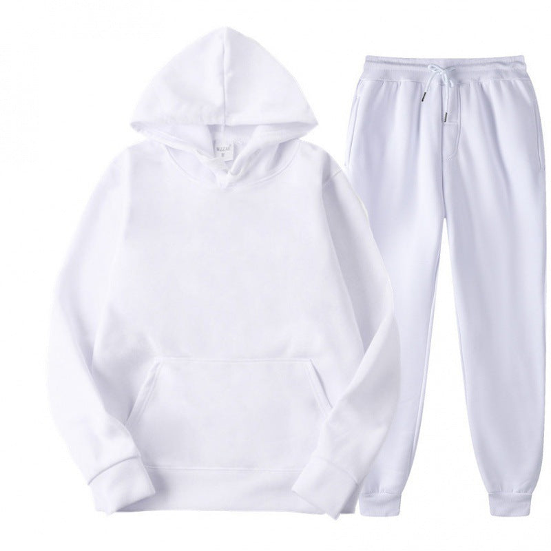 Men's Relaxed Pullover Hoodie and Jogger Tracksuit Set