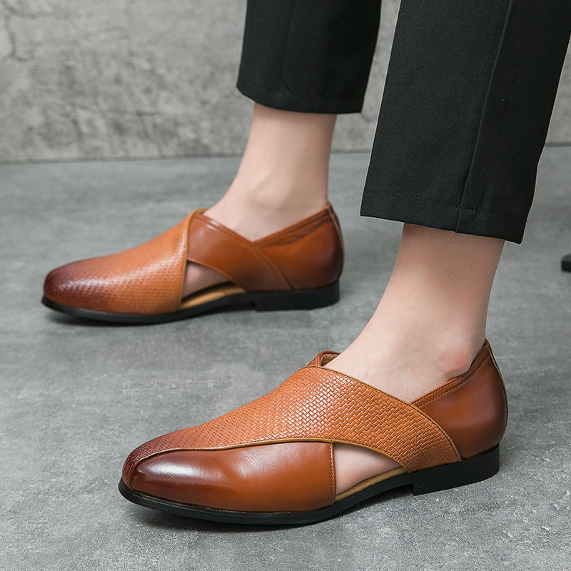 Women's Slim-Profile Real Leather Loafers with Supportive Sole