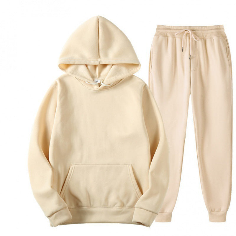 Men's Relaxed Pullover Hoodie and Jogger Tracksuit Set