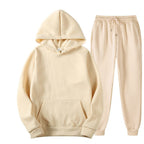 Men's Relaxed Pullover Hoodie and Jogger Tracksuit Set