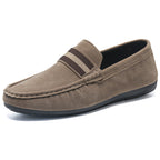 Men's Slip On Loafers Striped Detail Lightweight Casual Shoes