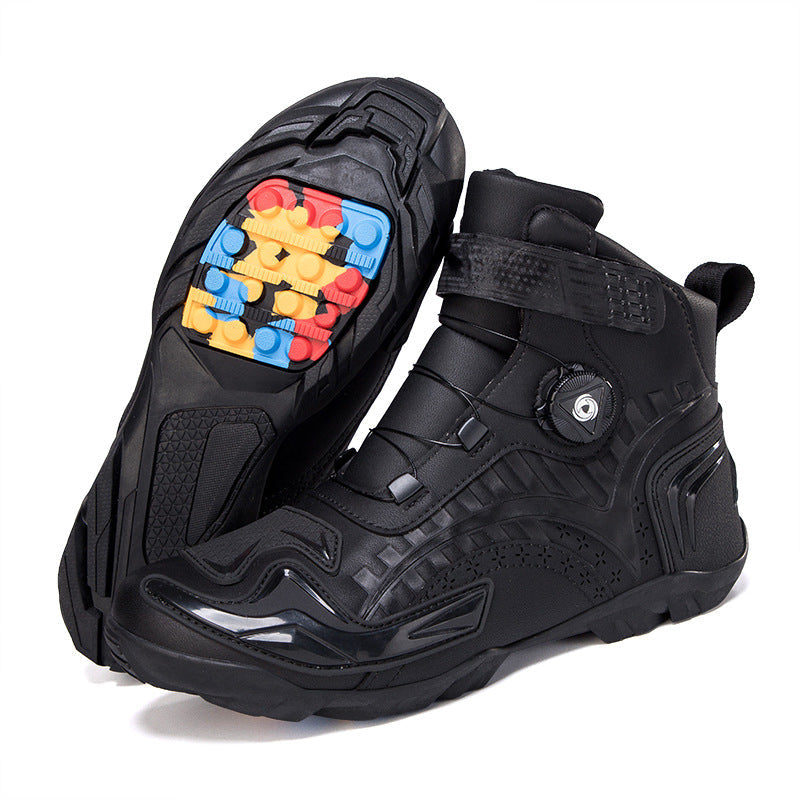 Men's Reinforced Motorcycle Touring Ankle Riding Boots