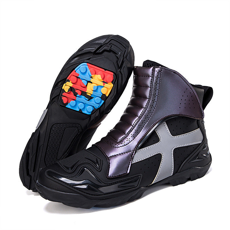 Men's Reinforced Motorcycle Touring Ankle Riding Boots