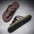Men's Multi Strap Cushioned Anti Slip Beach Sandals
