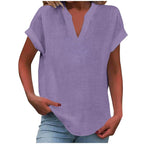 Women's Relaxed V-Neck Blouse