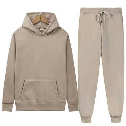 Men's Relaxed Pullover Hoodie and Jogger Tracksuit Set