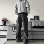 Men's Multi Pocket Wide Leg Cargo Trousers