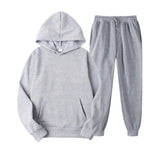 Men's Relaxed Pullover Hoodie and Jogger Tracksuit Set