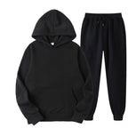 Men's Relaxed Pullover Hoodie and Jogger Tracksuit Set