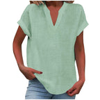 Women's Relaxed V-Neck Blouse