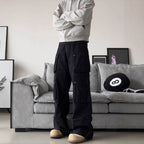 Men's Multi Pocket Wide Leg Cargo Trousers