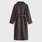 Women's Wool Blend Belted Coat – Warm Tailored