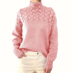 Women's Cable Knit Turtleneck Sweater