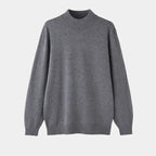 Men's Wool Mock Neck Sweater Warm Refined Knit