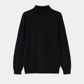 Men's Wool Mock Neck Sweater Warm Refined Knit