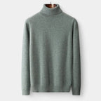 Men's Merino Roll Neck Sweater Polished Winter Staple