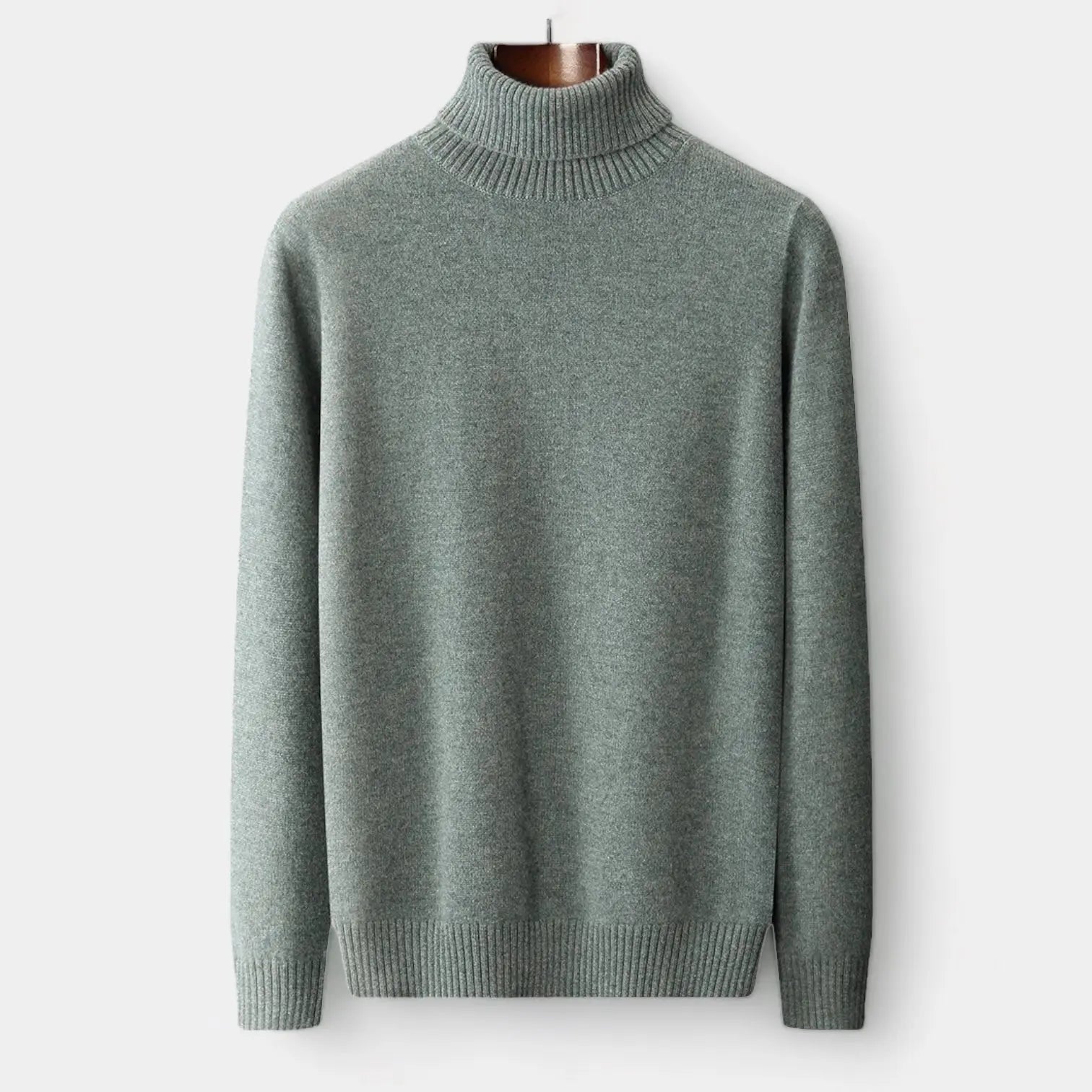 Men's Merino Roll Neck Sweater Polished Winter Staple