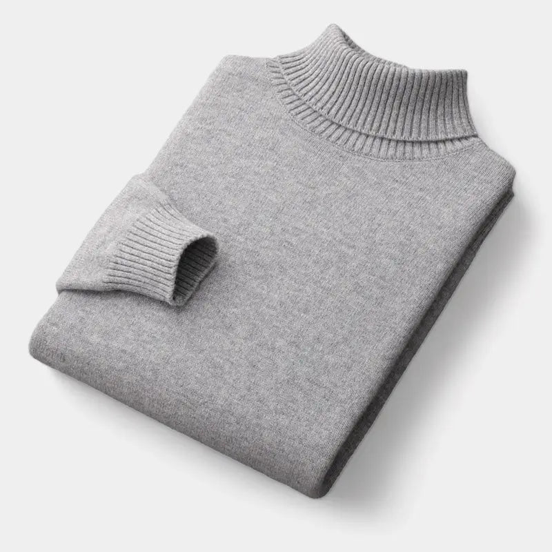 Men's Merino Roll Neck Sweater Polished Winter Staple
