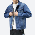 Men's Denim Jacket Lightweight Durable Comfortable Stylish Casual Layering