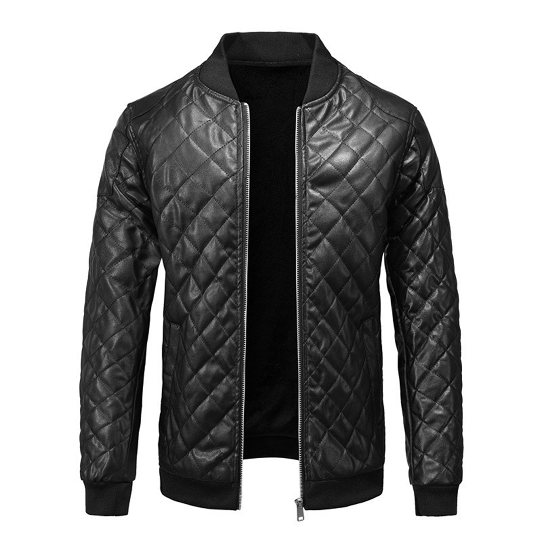 Men's Premium Leather Jacket Stylish Slim Fit Modern Classic