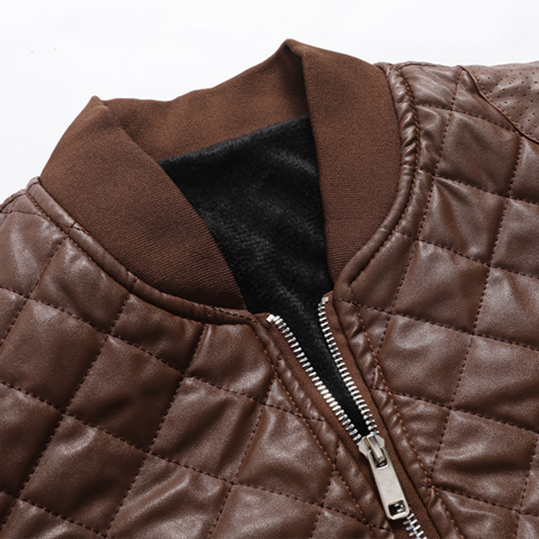 Men's Premium Leather Jacket Stylish Slim Fit Modern Classic