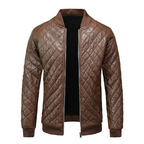 Men's Premium Leather Jacket Stylish Slim Fit Modern Classic
