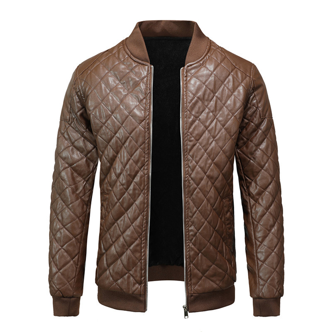 Men's Premium Leather Jacket Stylish Slim Fit Modern Classic