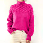 Women's Cable Knit Turtleneck Sweater