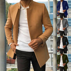 Men's Tailored Tweed Jacket Smart Business Layer for Autumn