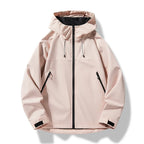 Men's Hooded Rain Jacket Lightweight Waterproof and Windproof Shell