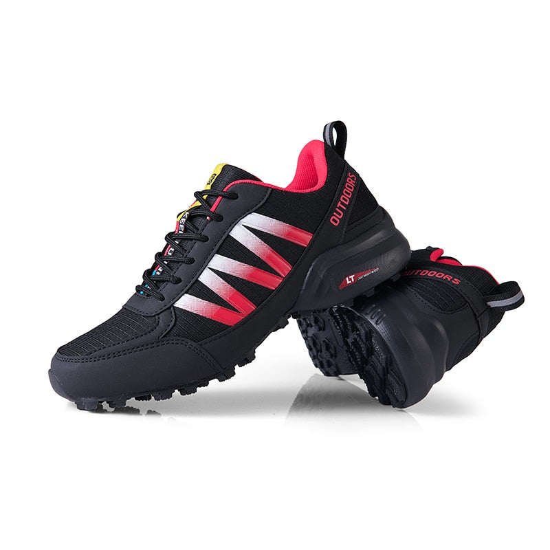 Men's Outdoor Sneakers Durable Grip Sole Lace Up Supportive