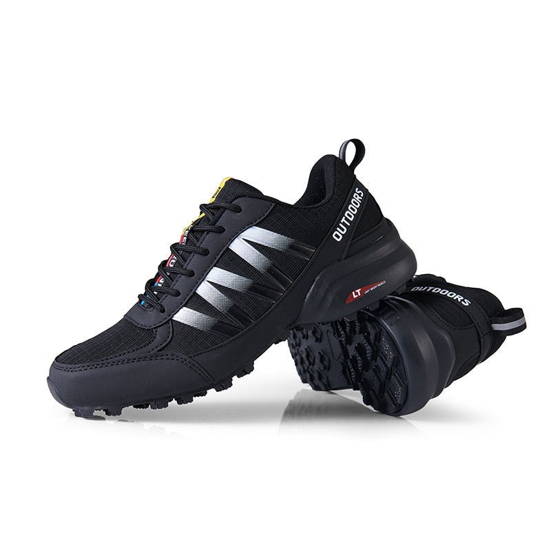 Men's Outdoor Sneakers Durable Grip Sole Lace Up Supportive