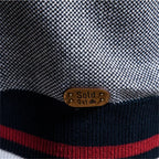 Men's Two Tone Zip Cardigan Ribbed Stand Collar Jacket