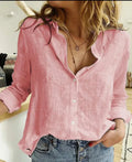 Women's Button-Down Shirt Long Sleeve Bird Print Blouse
