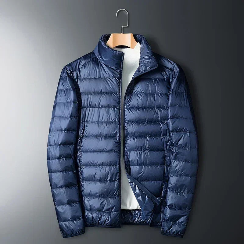Men's Lightweight Puffer Jacket Compact Travel Outerwear