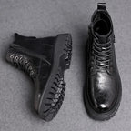 Men's Robust Outdoor Lace Up Boots Durable Rugged Comfortable