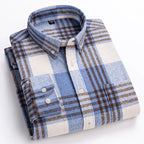 Men's Button Down Plaid Flannel Long Sleeve Casual Shirt