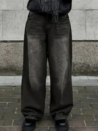 Men's Baggy Streetwear Jeans Relaxed Wide Leg Denim
