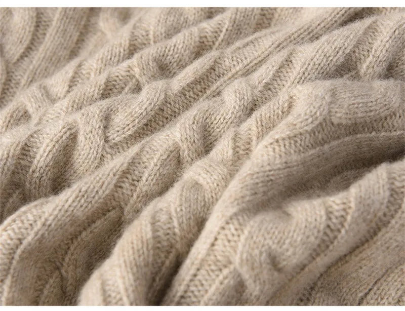 Men's Australian Merino Wool Zip Neck Sweater