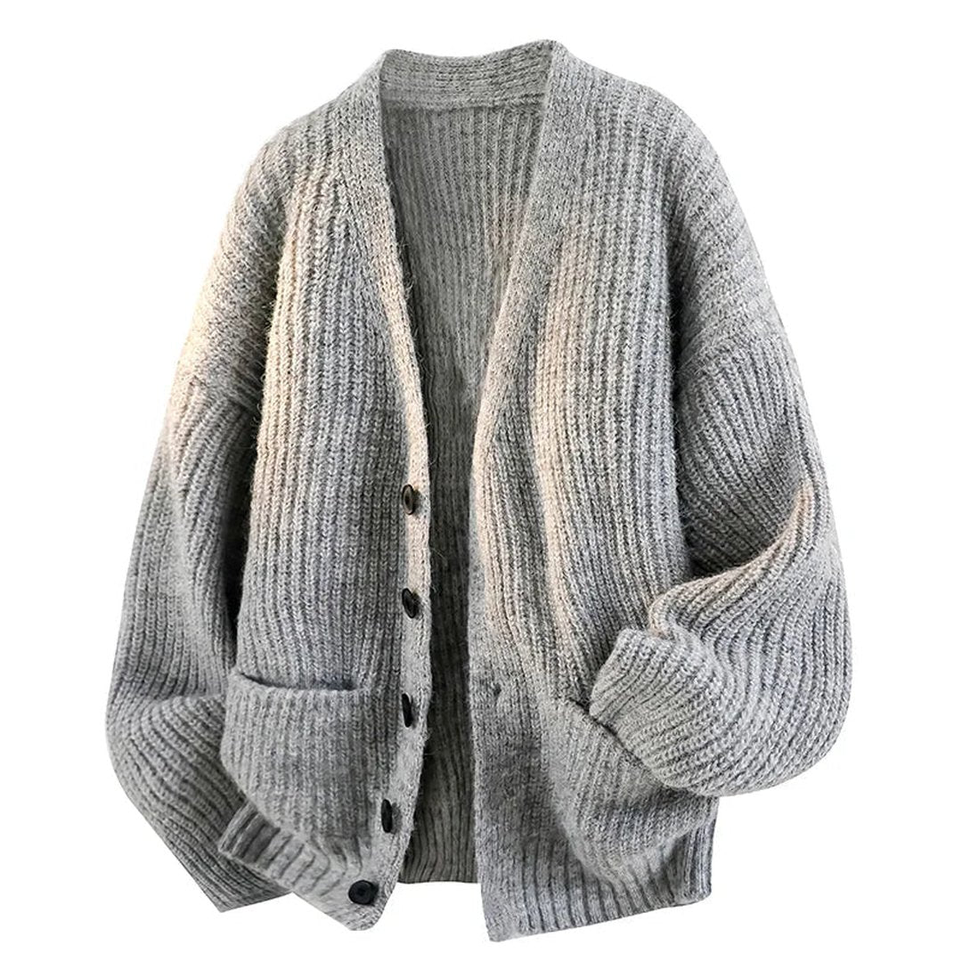 Women's Everyday Knit Cardigan with Front Pockets - Gray