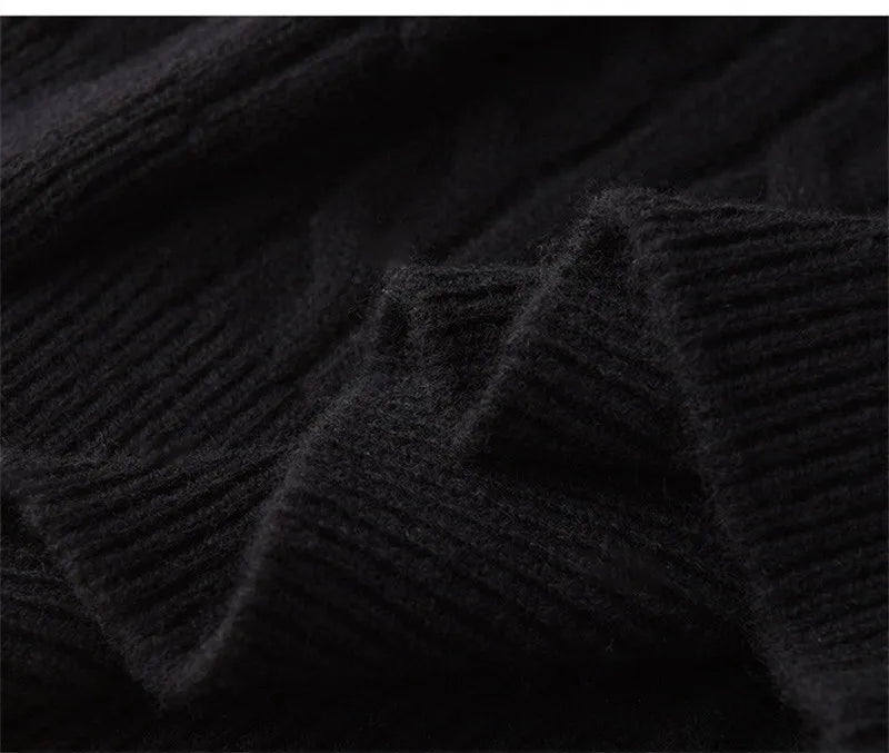 Men's Australian Merino Wool Zip Neck Sweater