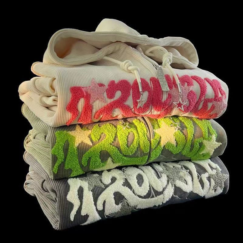 Men's Embroidered Hoodie Comfortable Breathable Stylish Casual Everyday Streetwear