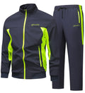 Men's Two Piece Tracksuit Set with Zip Jacket Activewear