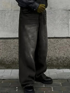 Men's Baggy Streetwear Jeans Relaxed Wide Leg Denim