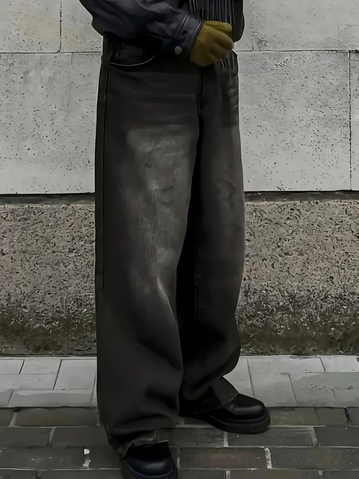 Men's Baggy Streetwear Jeans Relaxed Wide Leg Denim