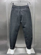 Men's Pleated Tapered Trousers Relaxed Smart Everyday Fit
