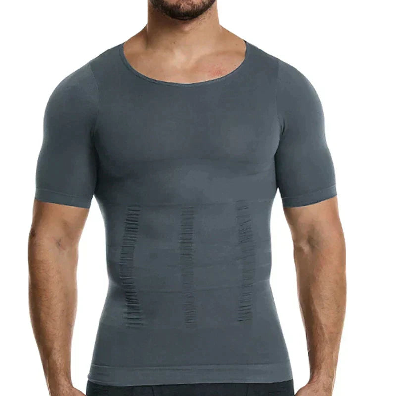 Men's Shaping Fitness T Shirt Compression Breathable Stretch Comfortable