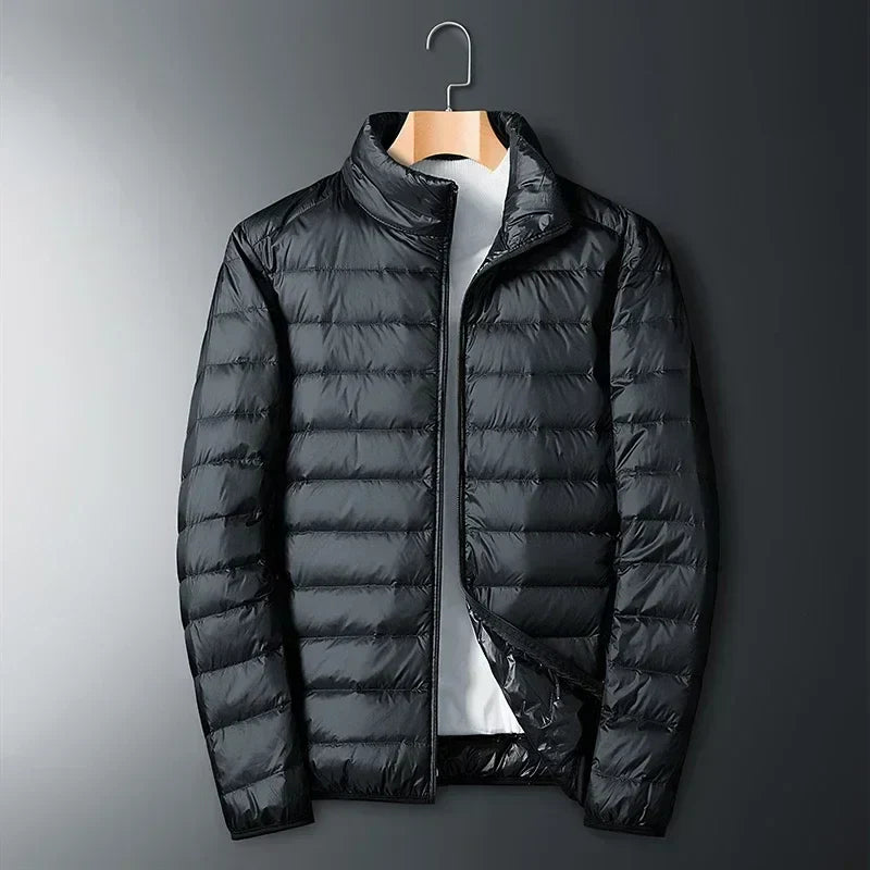 Men's Lightweight Puffer Jacket Compact Travel Outerwear
